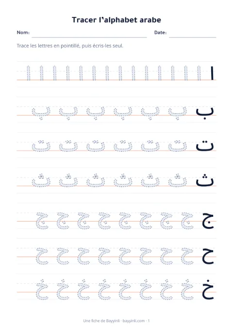 Fiche 2: Tracer des lettres ou des mots