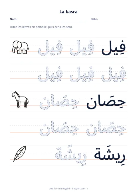 Fiche 2: Tracer des lettres ou des mots